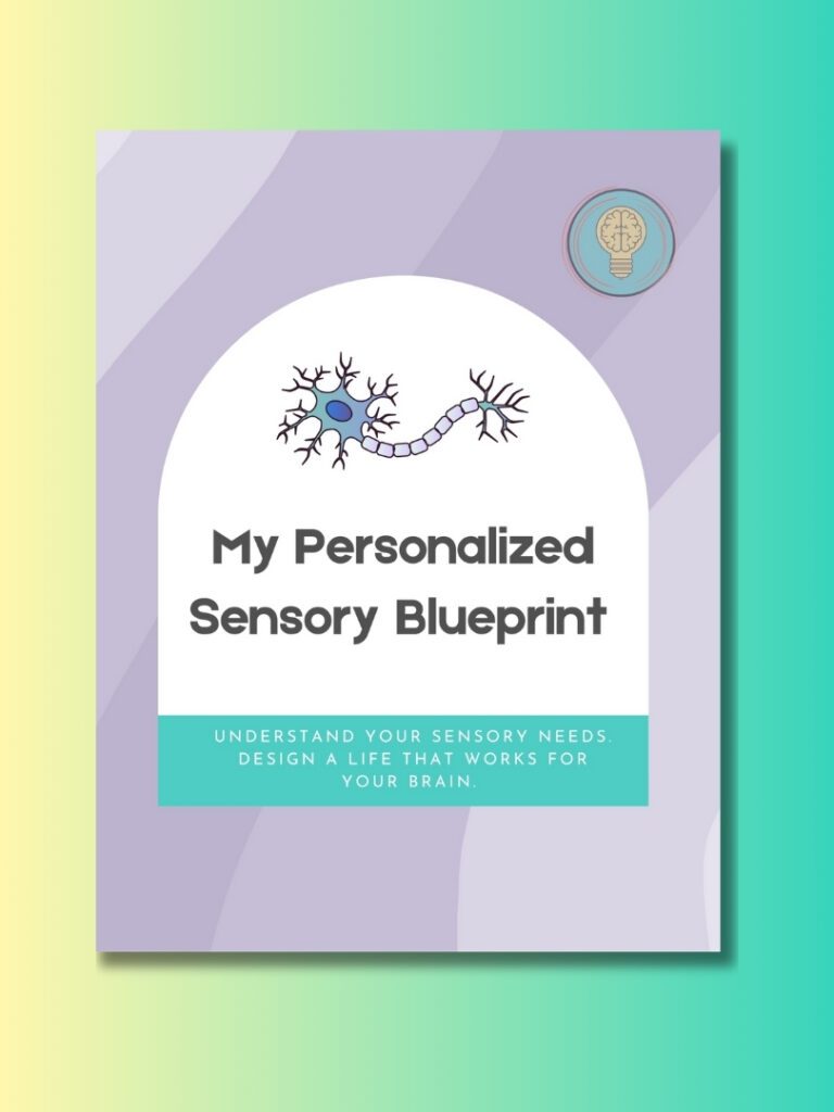 PDF download digital product cover image for My Personalized Sensory Blueprint